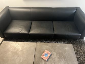 Black Leather Couch