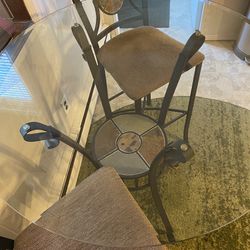 Glass Top Tall Table - Moving Make Best Offer