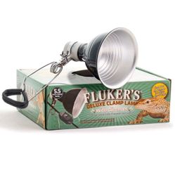 Fluker's Clamp Lamp with Dimmer, 5.5" Diameter