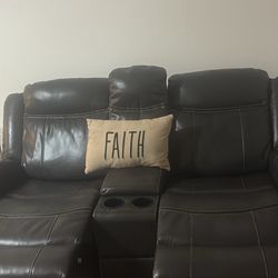 Reclining sofas less than a year old