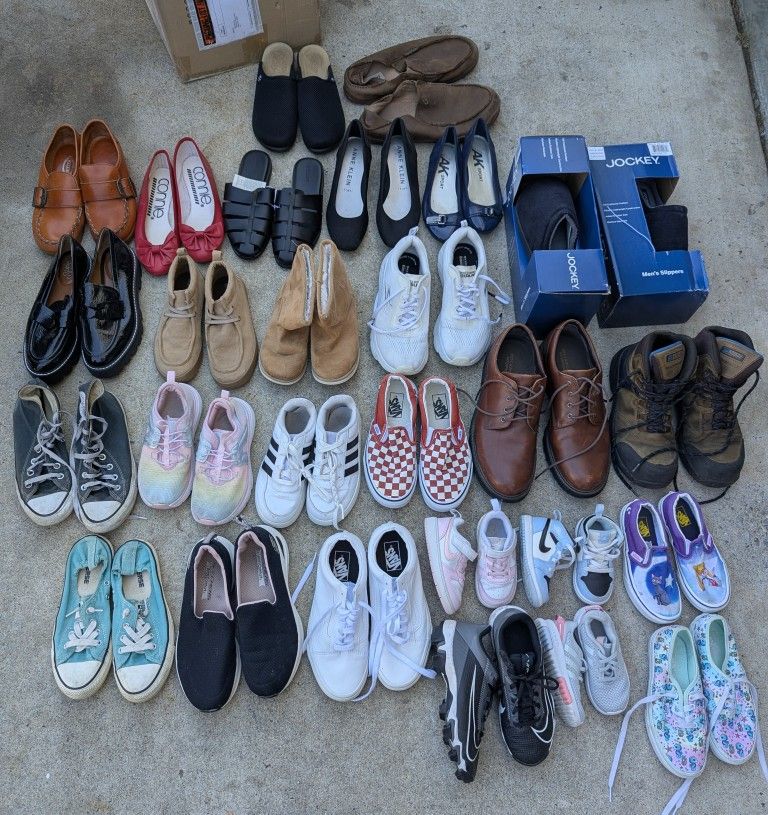 Huge Bundle Of Clothes And Shoes Different Sizes 