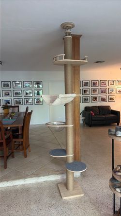 Ceiling cat tower