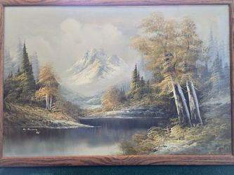 Original oil painting, framed