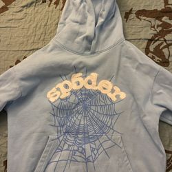 Sp5der Sky Blue Fleece Hoodie Brand: Sp5der (Spider Worldwide) 