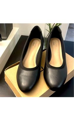 Clarks Women's Mallory Berry Black wedges Size 9