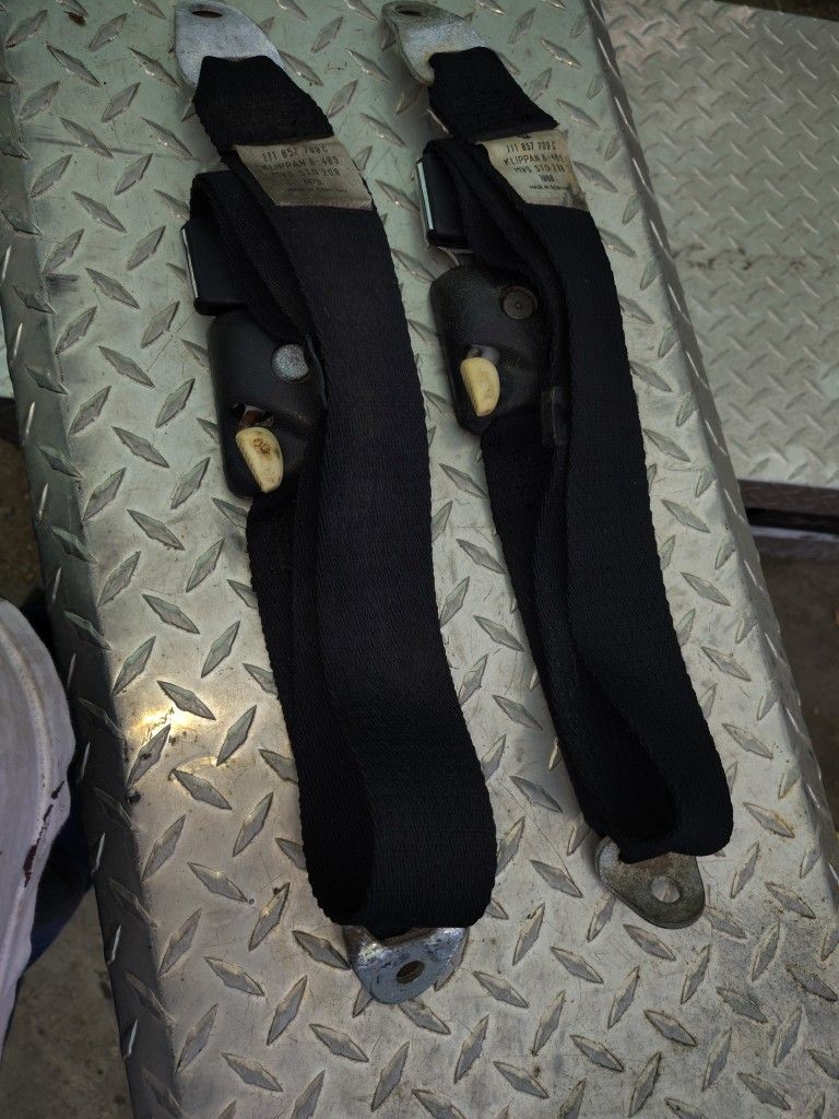 OEM V.W Seat Belts Two Front Seats