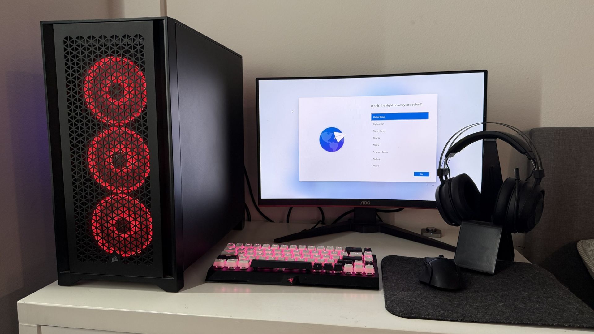 Gaming PC Setup 