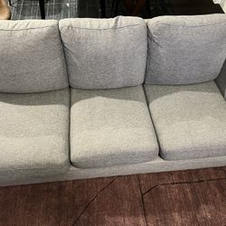 Gray Three Seater Sofa/Bed