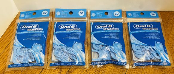 Oral-B Complete Floss Picks (Set of 4 Packs)