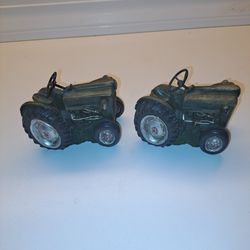 Two Tractor Tea Light / Votive Holders