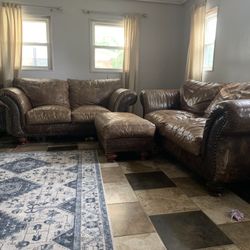 Leather Sofa Set