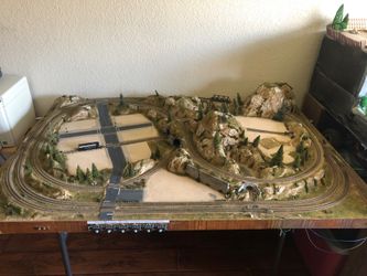 Bill woods custom made n gauge train layout can be 1 large or 2 small layouts