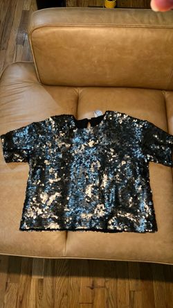 H&M Small Sequin Blouse Womens