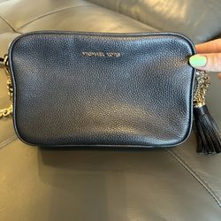 Michael Kors Black Leather Crossbody