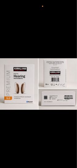 Brand New Sealed Kirkland Signature Premium 9.0 Digital Bluetooth Hearing Aids