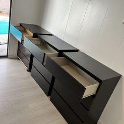 2 IKEA Storklinta 1 Malm Dressers 4 Drawers $150.- Each one / Cajoneras