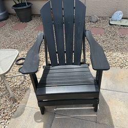 Adirondack chair ( hard resin) with cup holder