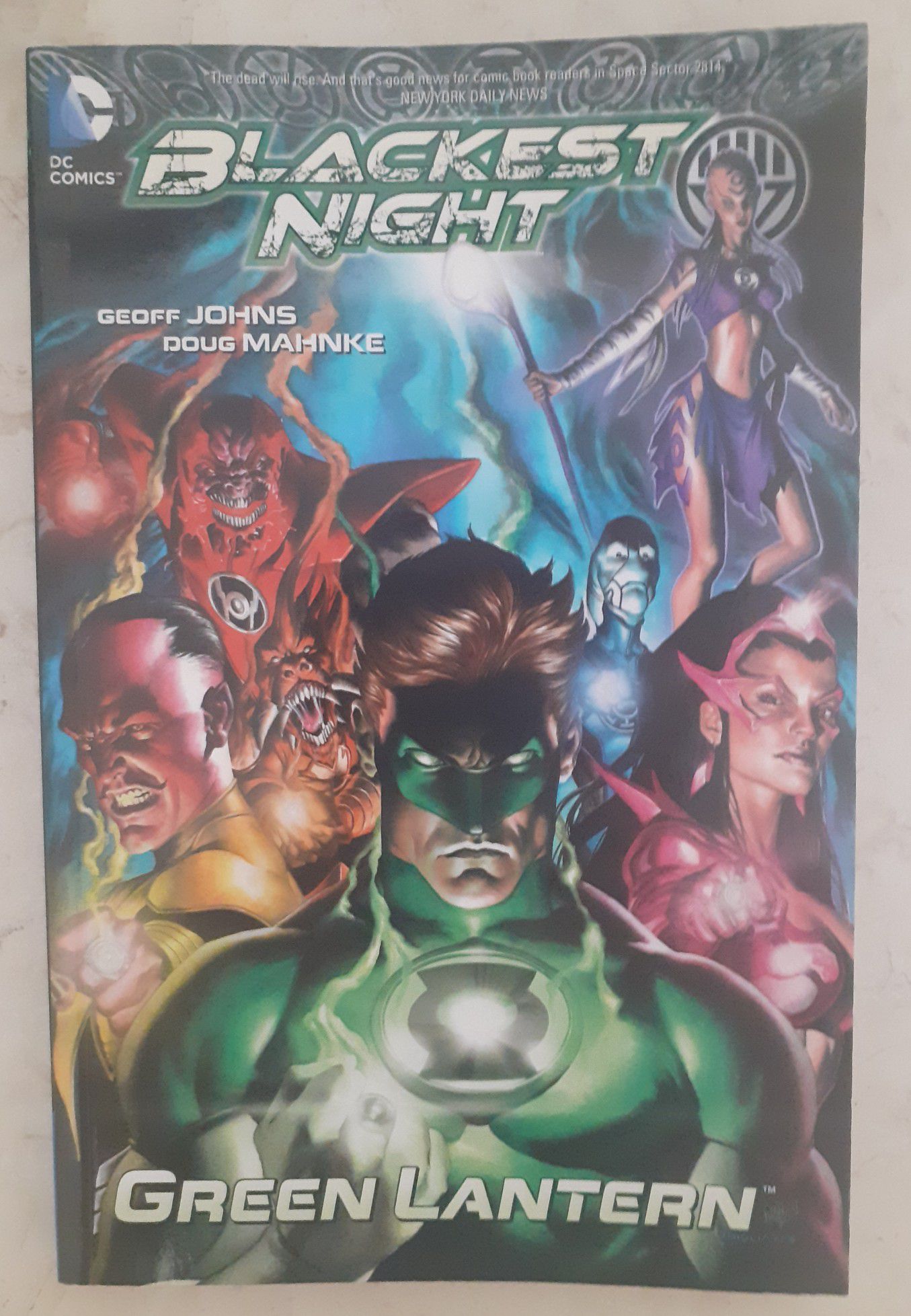 Blackest Night: Green Lantern 2010 Hardcover Book DC Comics. Condition is Like New.