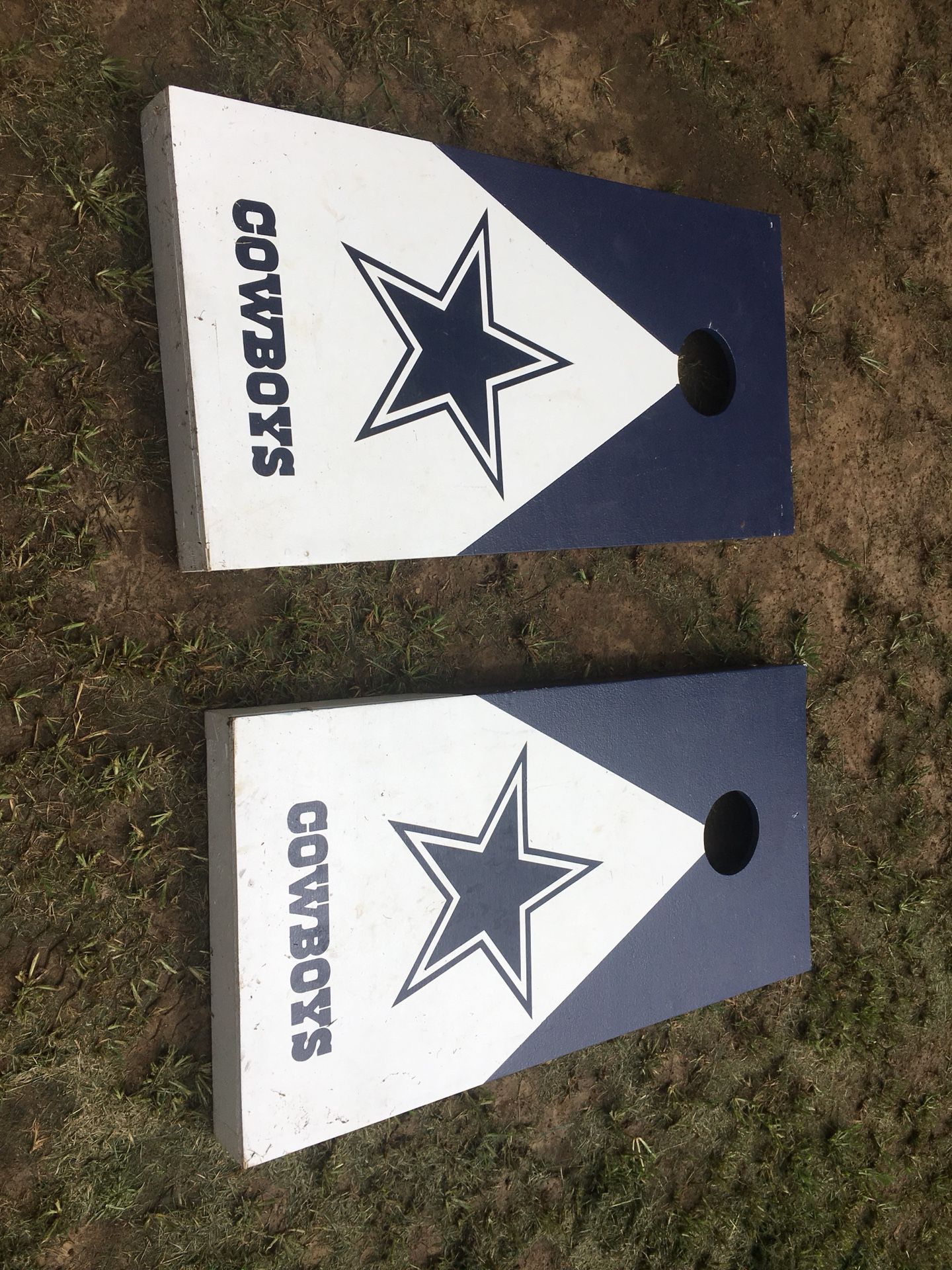 Dallas cowboys cornhole boards 40 obo for Sale in Raleigh NC OfferUp