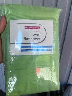 Free brand new lime green twin sheet