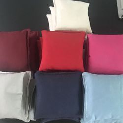 Set Of 8 Handmade Custom Cornhole Bags - Your Choice Of Colors 