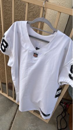 Plain white and black Nike number 98 jersey