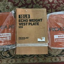 Rogue 10 Pound Echo Weight Vest Plate Set. 