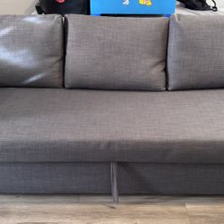 FRIHETEN Sleeper sofa, Skiftebo dark gray
