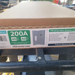200 Amp Siemans Main Breaker Panel 40 Space.