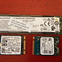 SSD Drives! Two 128s And One 512.  Please Read