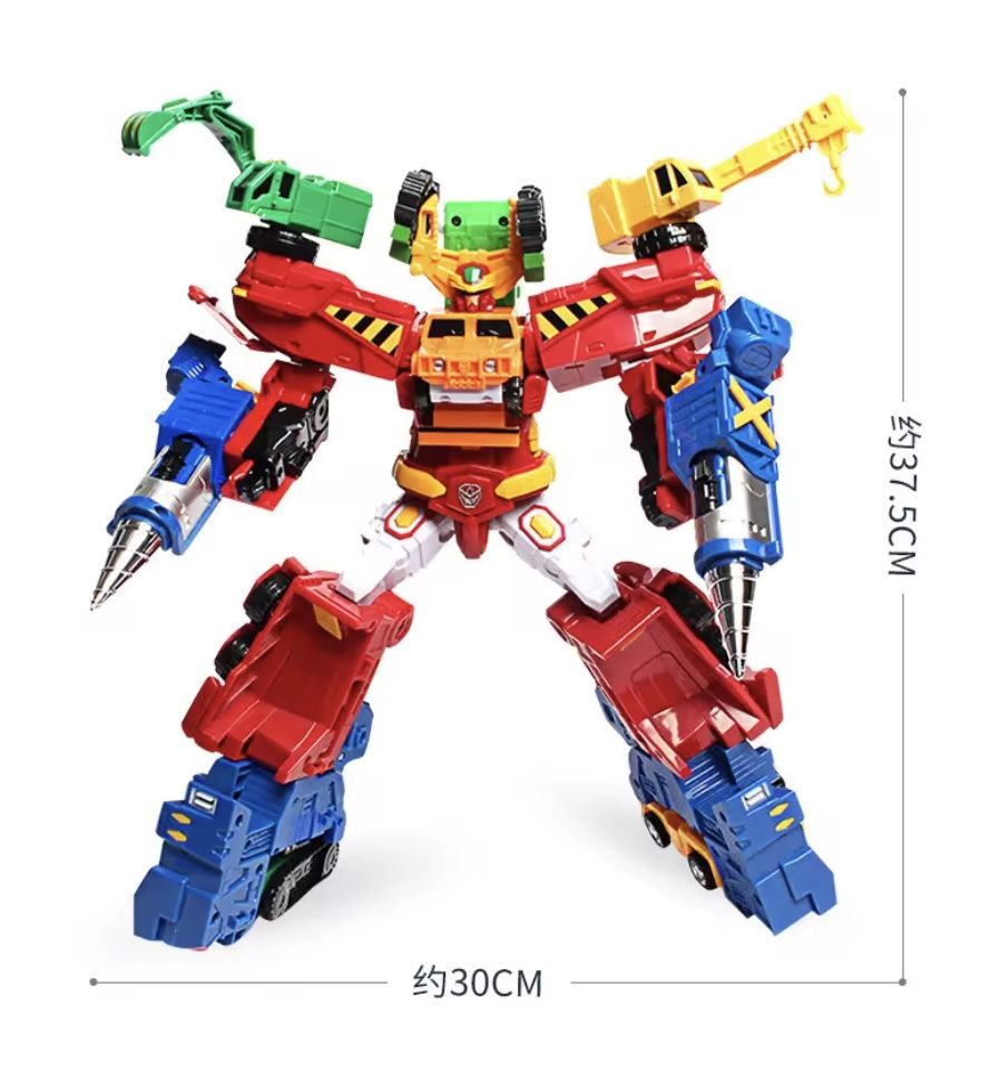 Collectible 6 In 1 Hyper Buildian Robot (Hello CarBot Series)