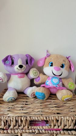 Two Plush Interactive Toys 