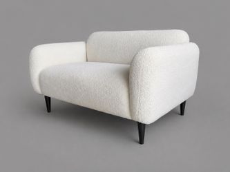 White Sherpa Couch