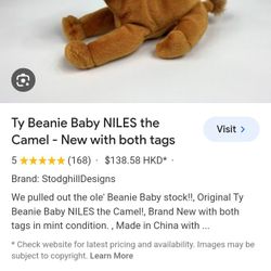 Collectible Beanie Babies Camel From 2000