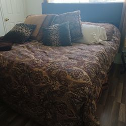 King Bed Frame  Snd MatressAnd Head Board