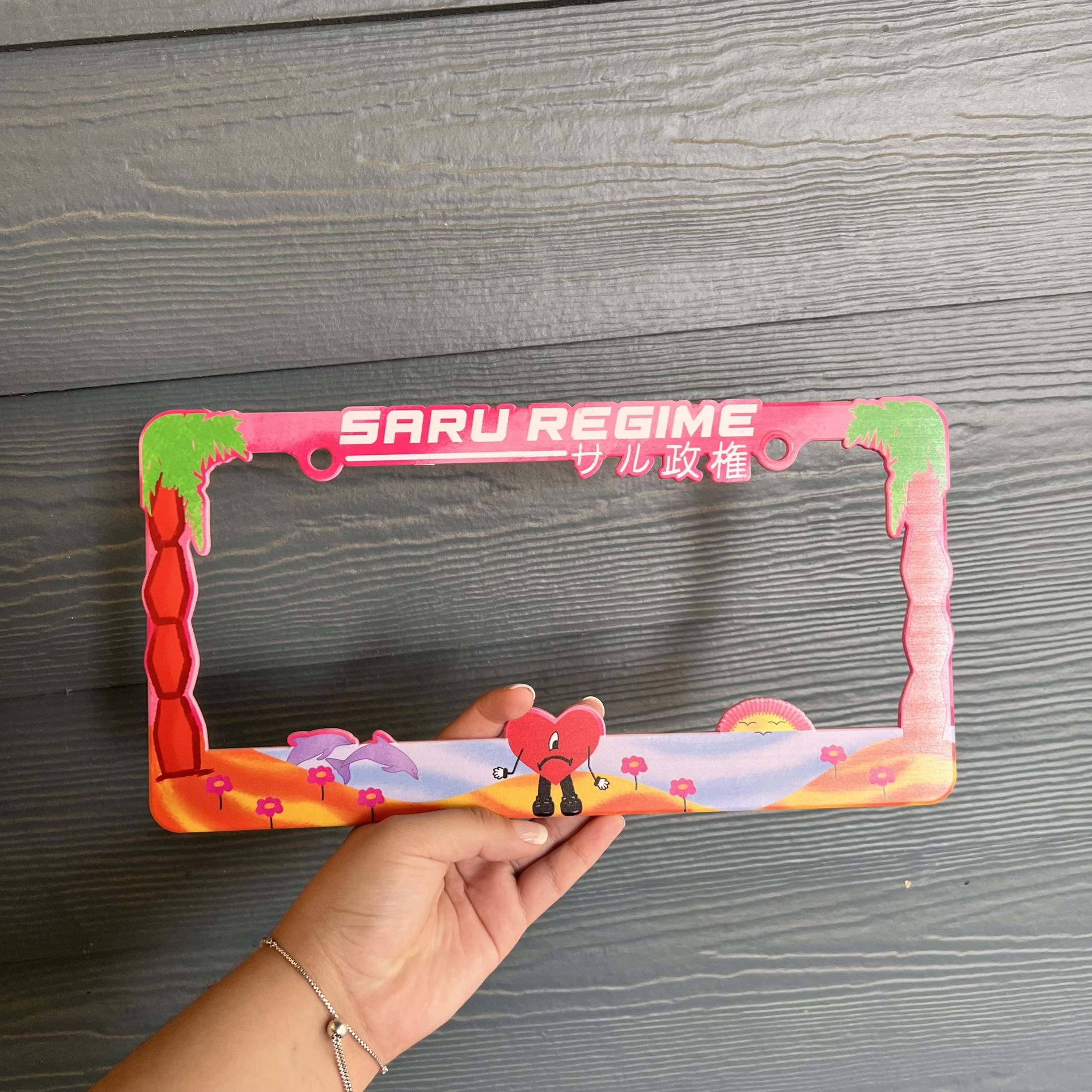 Saru Regime Bad Bunny License Plate