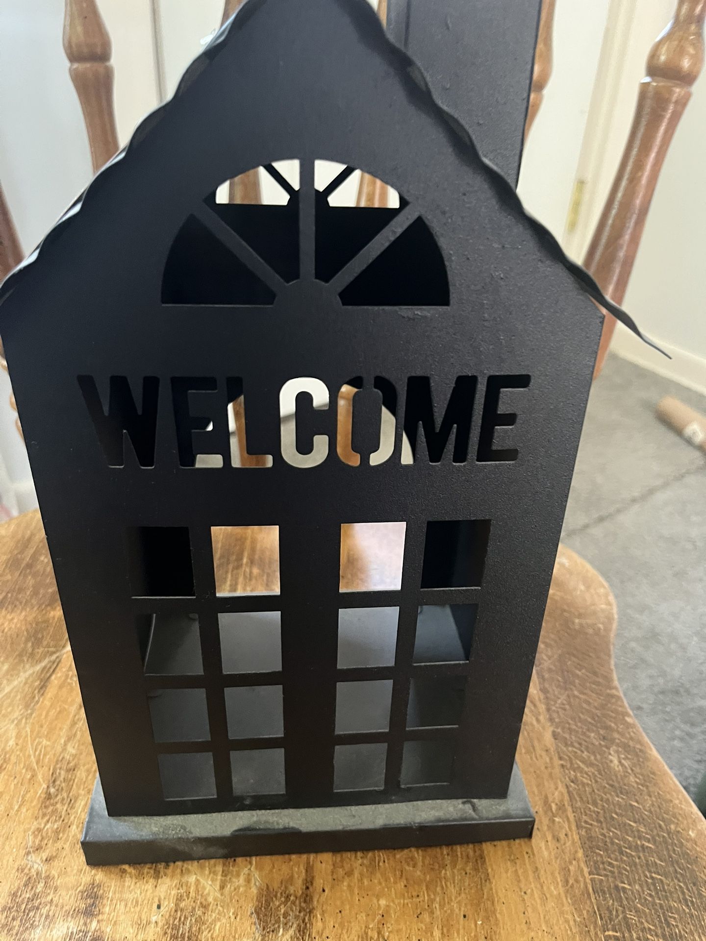 Metal Cutout House. Good For Home Decor