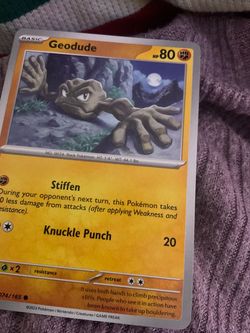 Geodude Pokémon Trading Card 074/165