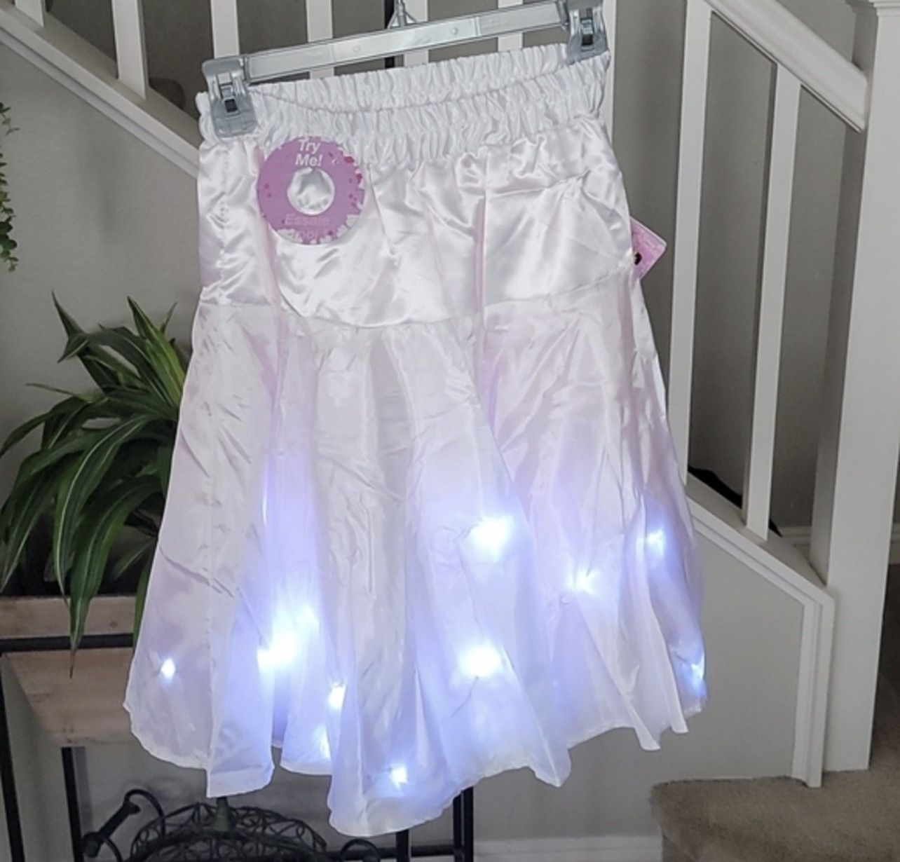 Disney Princess Petticoat Kids Costume Light Up Skirt NEW
