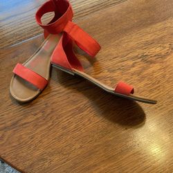 Orange Suede Sandal 8.5
