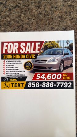 2005 Honda Civic Excellent Condition