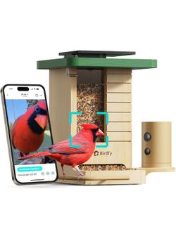 Birdfy Smart Bird Feeder with Camera Solar Powered