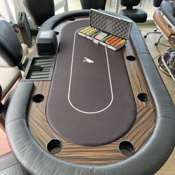 3 Entire Custom Poker Tables And Chairs for Sale – Complete Luxury Setup!