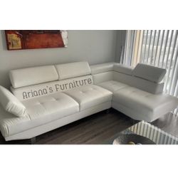 New White Sectional Take It Home 3 Months No Interest