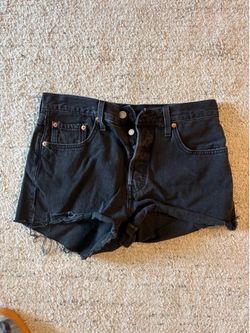 Levi’s 501 black Jean shorts