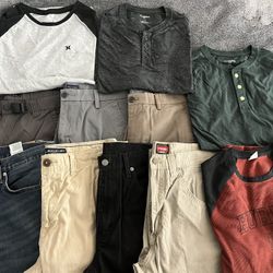 Men’s Clothes - 33/34x30 & Large Shirts 
