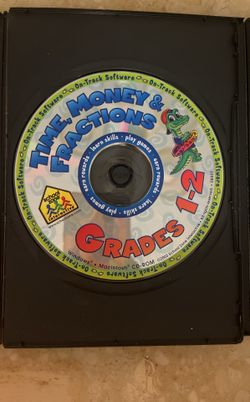 School Zone: Time, Money And Fractions Grades 1-2 (CD, 2003)