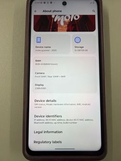 Motorola Moto G Power 5G (2025) 128GB Cricket Smartphone