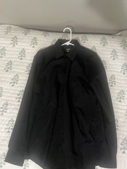Large Black Button Up