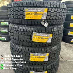 275/65R20 LT Land Golden A/T New Set of Tires Installed and Balanced Set de Llantas Nuevas Instaladas y Balanceadas